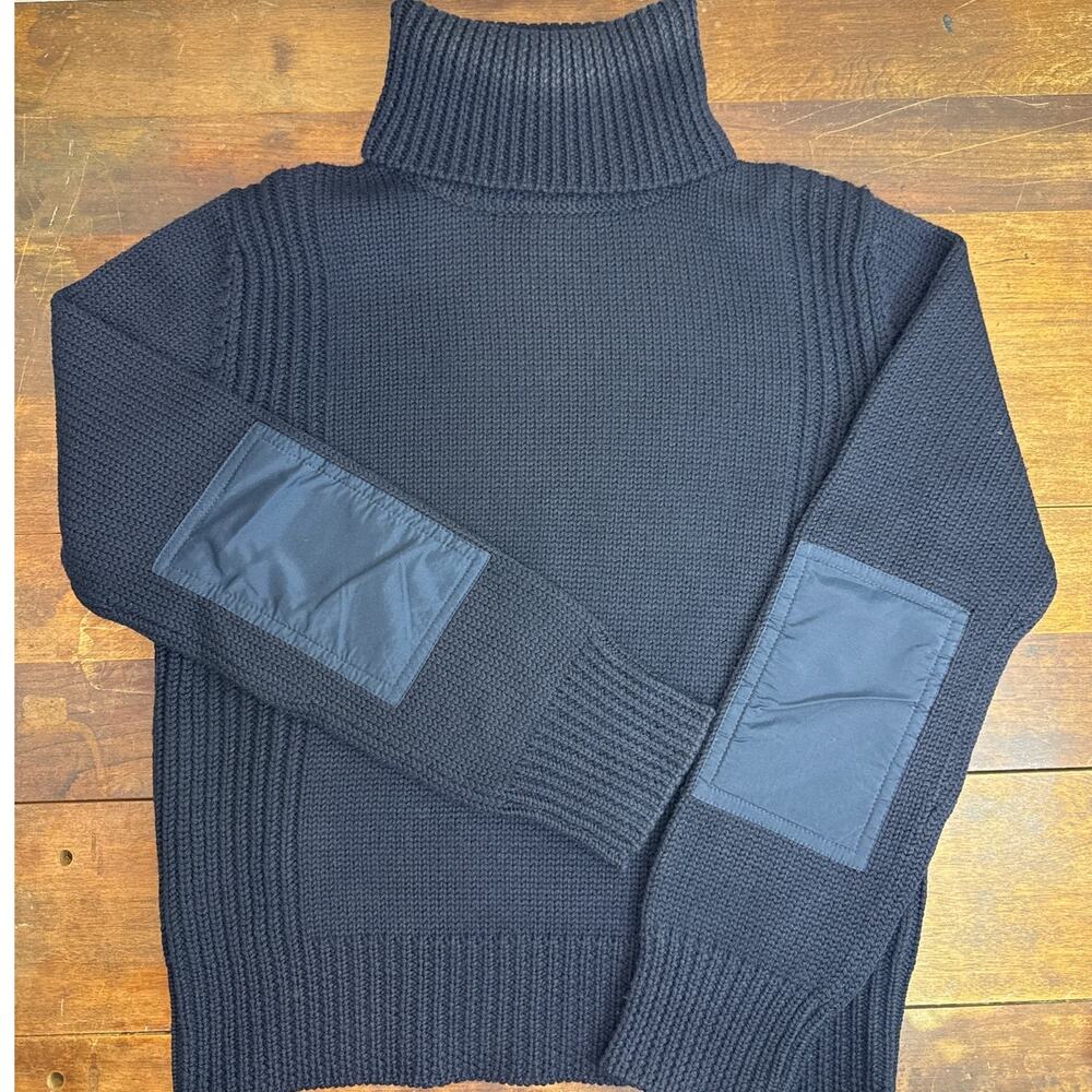 Kenneth Cole 100% Merino Wool Navy Blue Turtleneck Sweater Women's Size Large